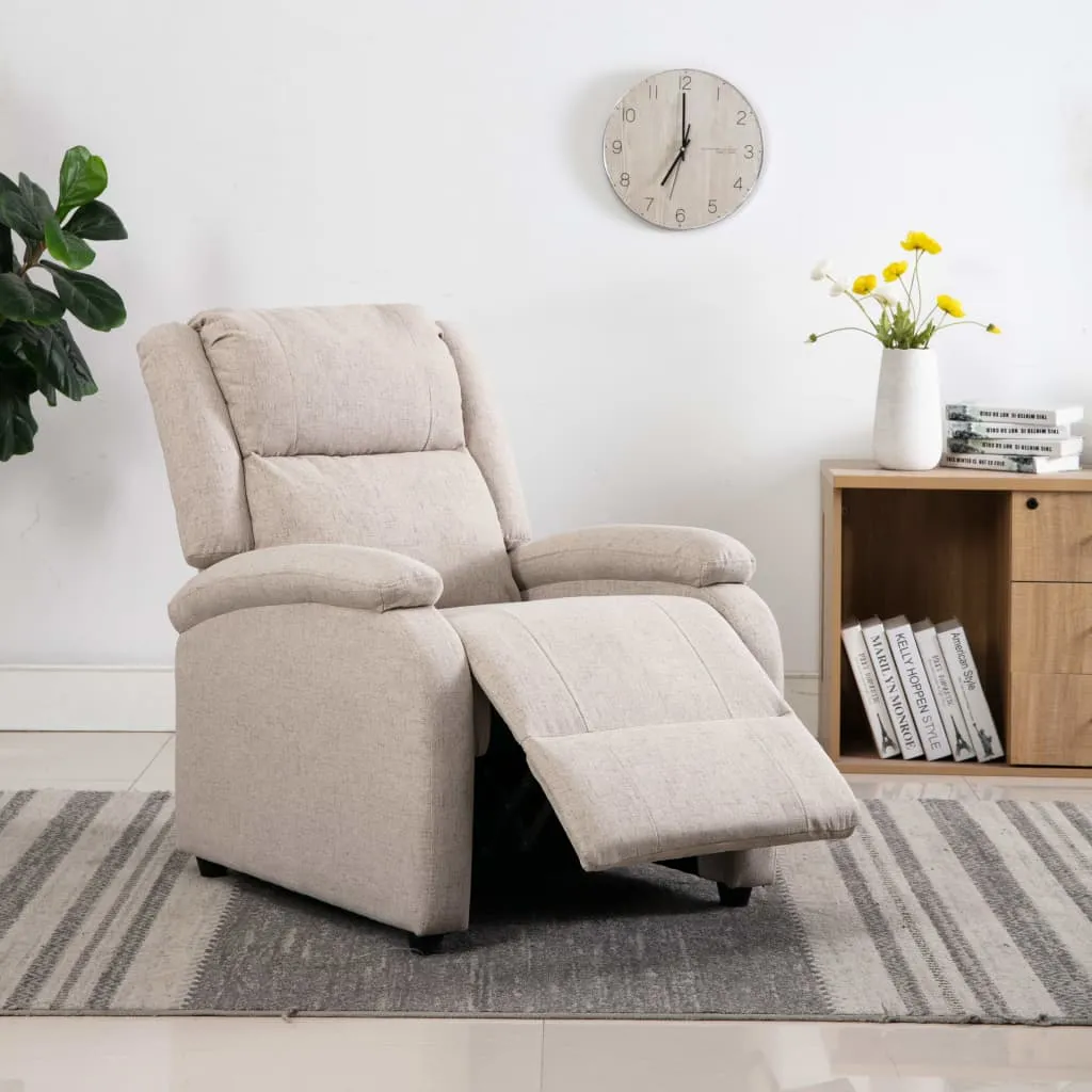 Recliner Chair TV Recliner Sofa Seating with Adjustable Footrest Fabric