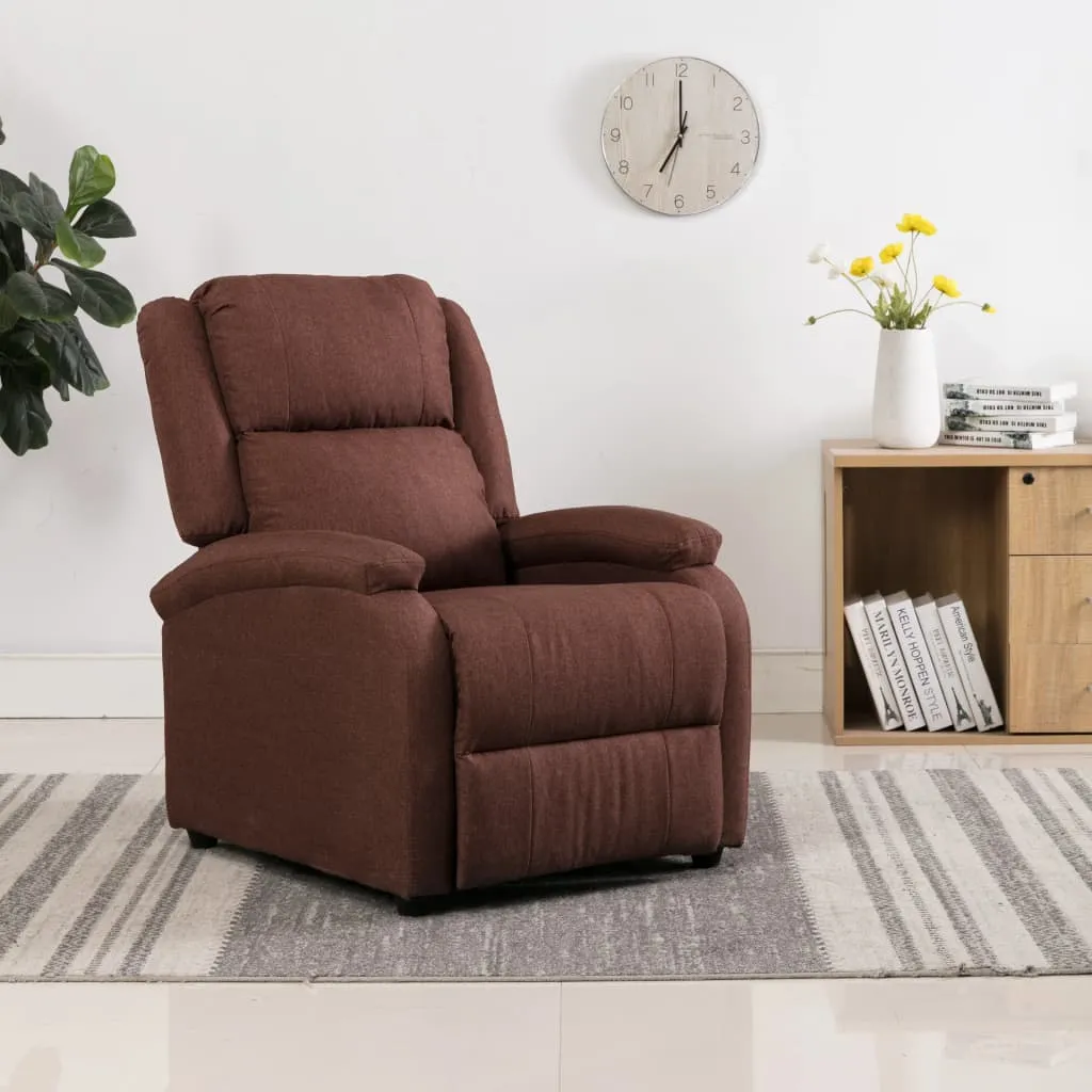 Recliner Chair TV Recliner Sofa Seating with Adjustable Footrest Fabric