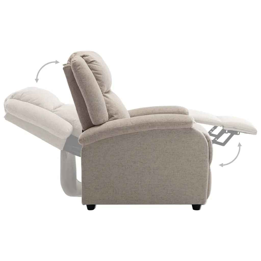 Recliner Chair TV Recliner Sofa Seating with Adjustable Footrest Fabric