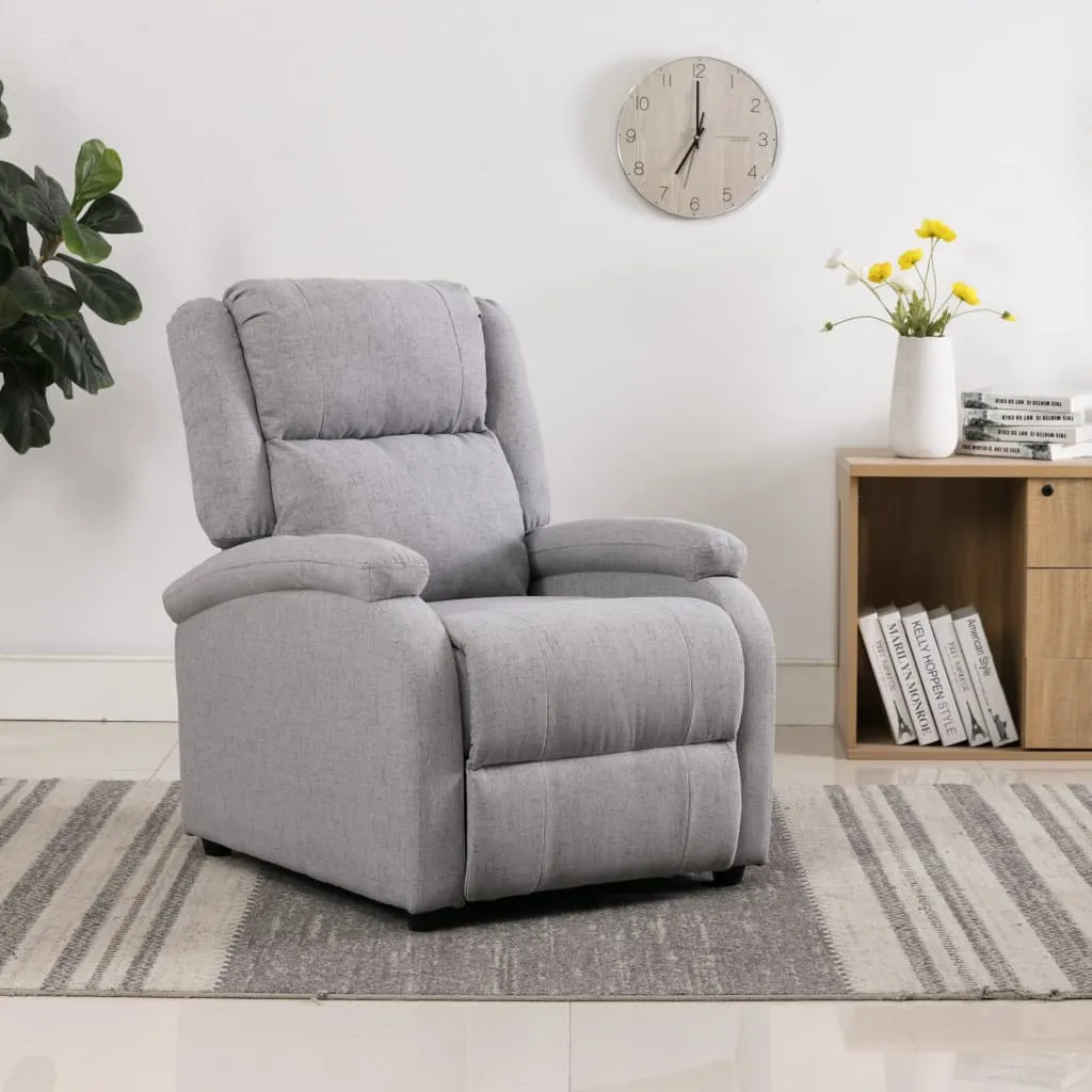 Recliner Chair TV Recliner Sofa Seating with Adjustable Footrest Fabric