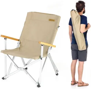Recliner Chair,Outdoor Folding Camping Recliner Chair, Portable for Adults Patio Reclining, Sports Chair, Lawn Chair with Storage Bag for Outdoor, Camp, Indoor, Patio, Supports 264Lbs