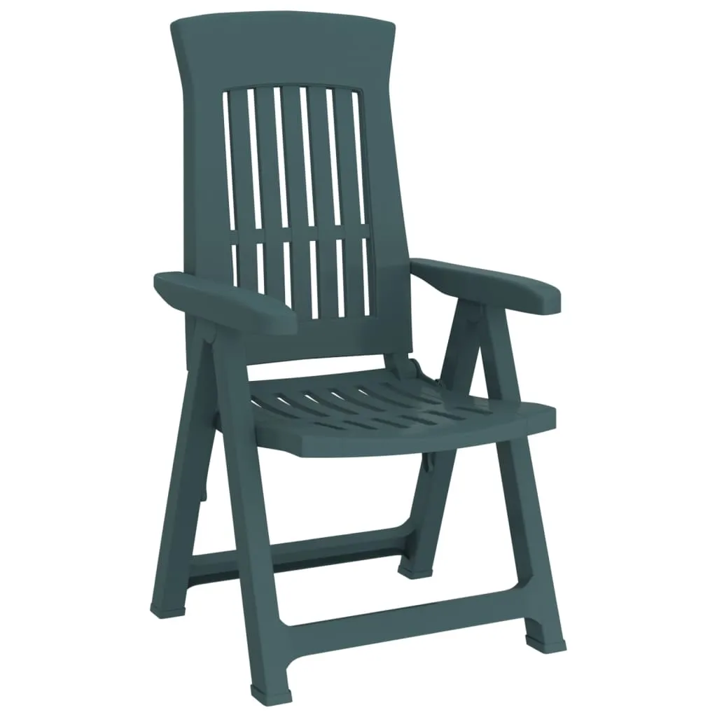 Reclining Chair Outdoor Folding Armchair Garden Furniture 2 Pcs PP