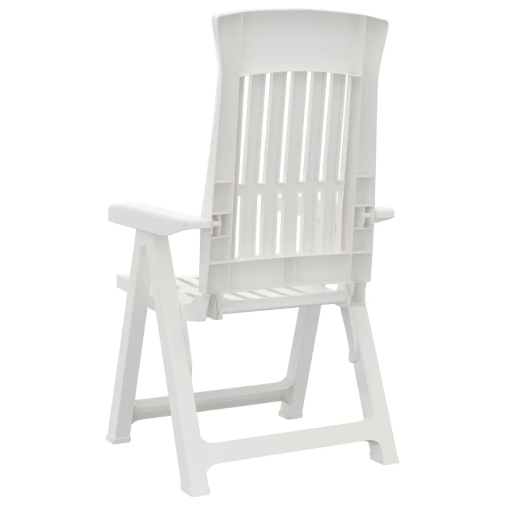 Reclining Chair Outdoor Folding Armchair Garden Furniture 2 Pcs PP