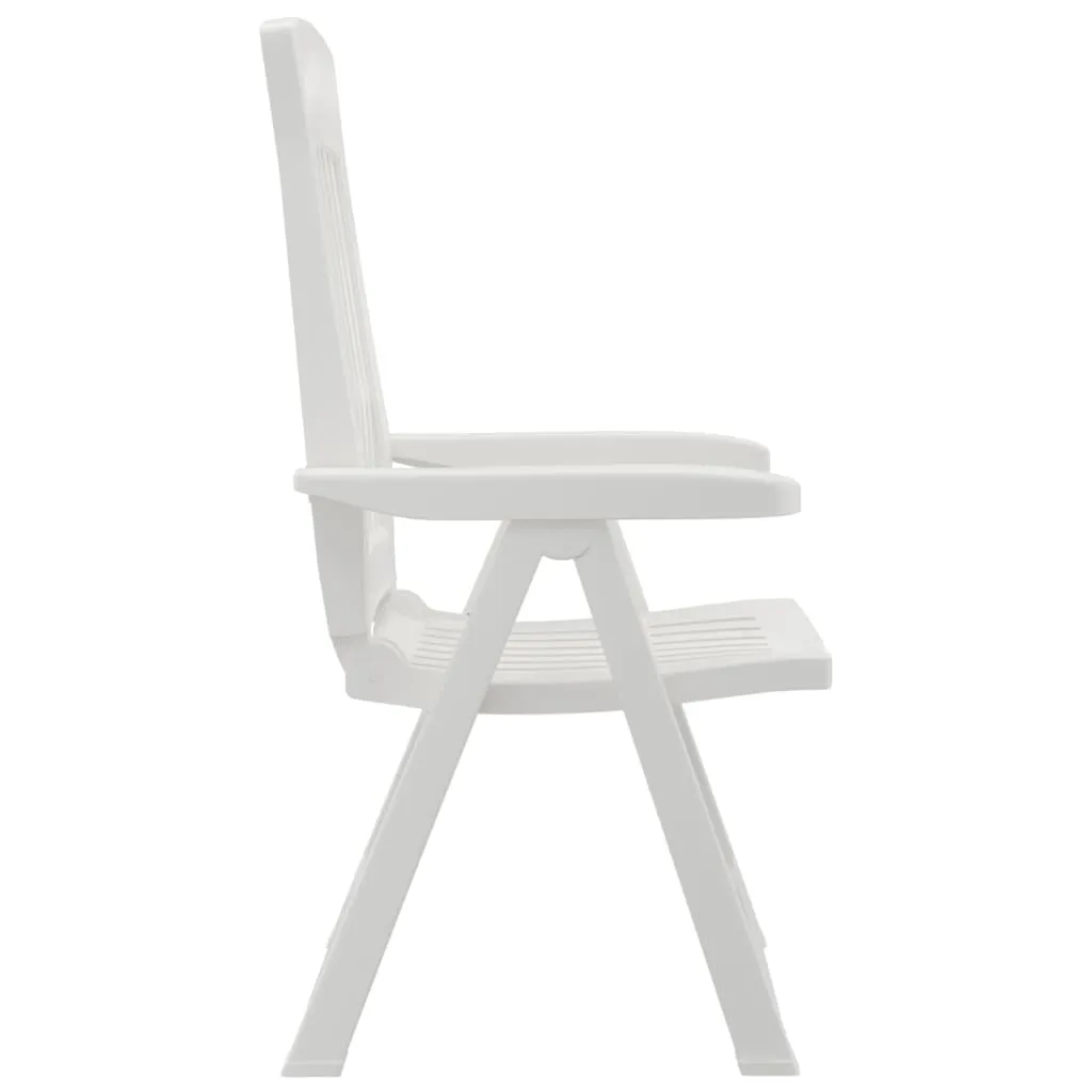 Reclining Chair Outdoor Folding Armchair Garden Furniture 2 Pcs PP