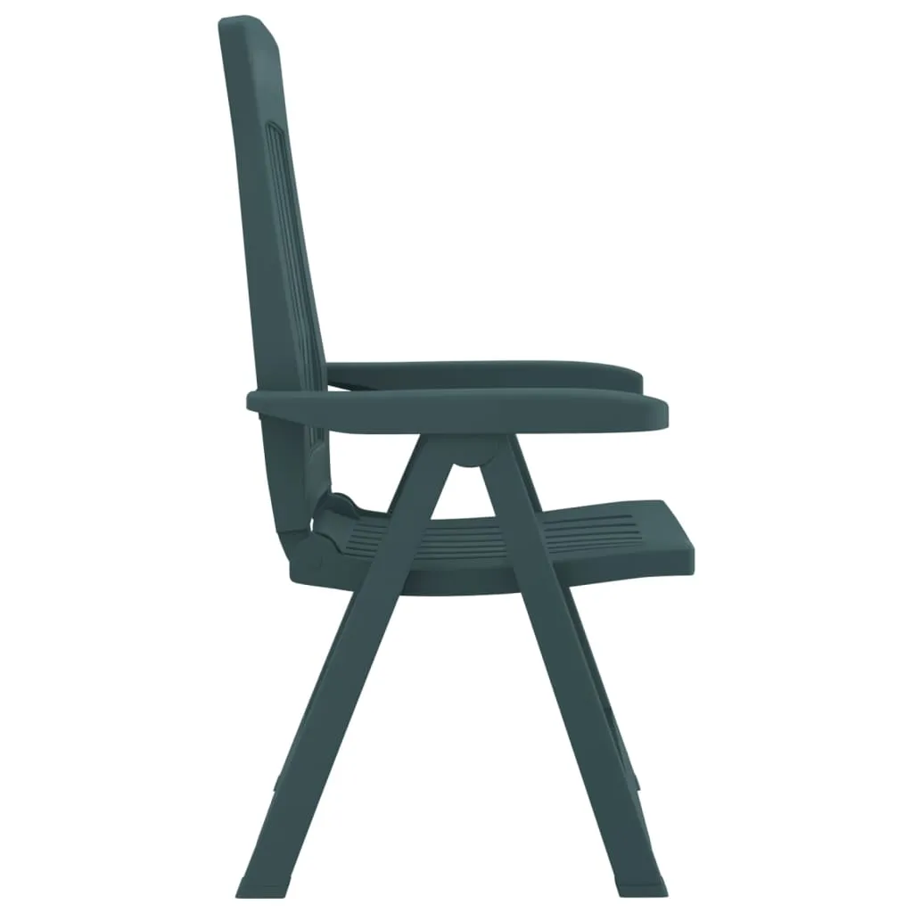 Reclining Chair Outdoor Folding Armchair Garden Furniture 2 Pcs PP
