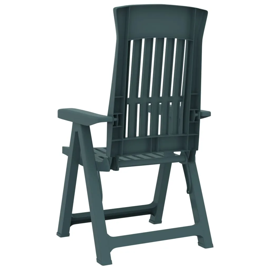 Reclining Chair Outdoor Folding Armchair Garden Furniture 2 Pcs PP