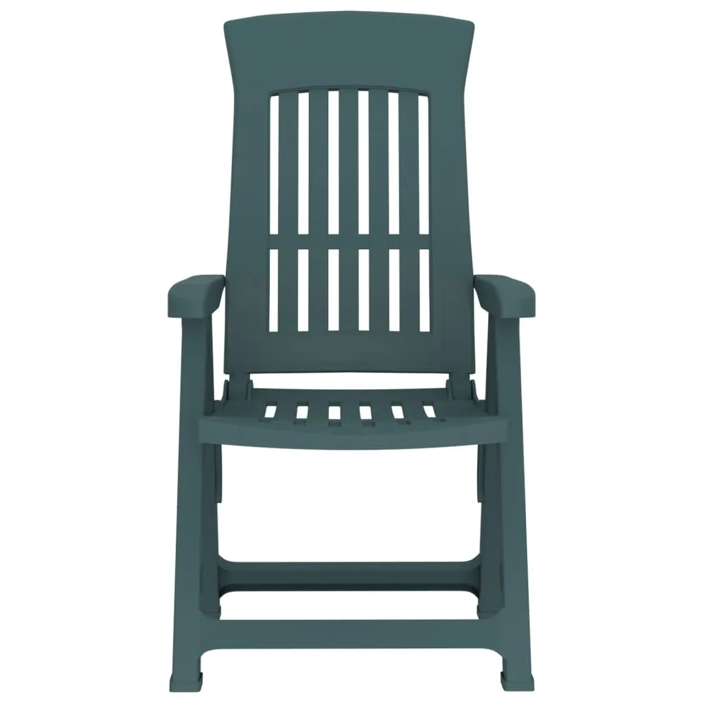 Reclining Chair Outdoor Folding Armchair Garden Furniture 2 Pcs PP