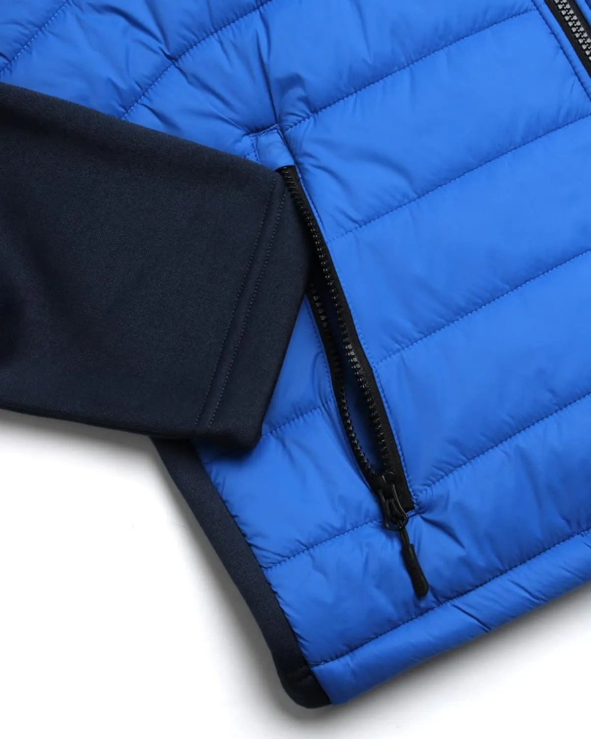 Reebok Men's Jacket - Warm Insulated Quilted Puffer Jacket with Sweater Fleece Sleeves - Hooded Outdoor Jacket for Men (M-XL)