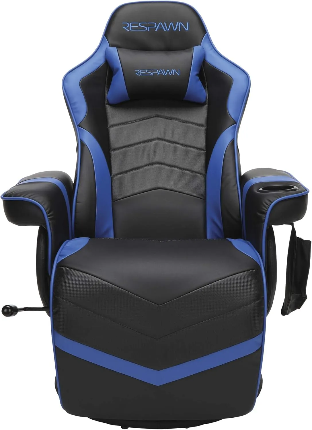 RESPAWN 900 Gaming Recliner - Video Games Console Recliner Chair, Computer Recliner, Adjustable Leg Rest and Recline, Recliner with Cupholder, Reclining Gaming Chair with Footrest - Blue