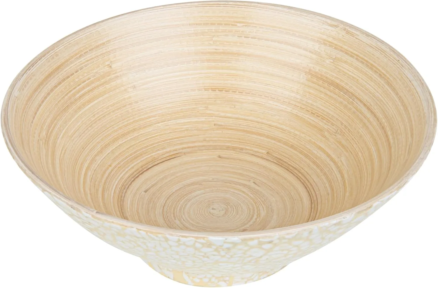 Restaurantware - Bambuddha 29 Ounce Bamboo Salad Bowl, 1 Heavy-duty Serving Bowl - Sustainable, Reusable, Beige Bamboo Bamboo Tableware, For Serving Salads, Noodles, And Pasta, RWB0637BE