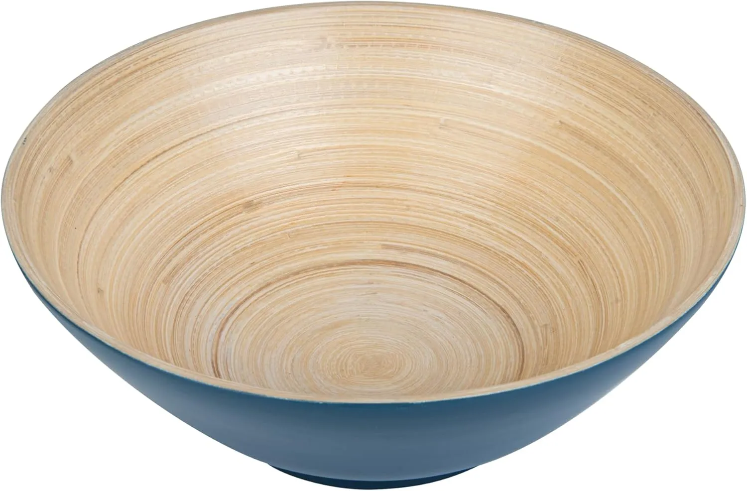 Restaurantware - Bambuddha 29 Ounce Bamboo Salad Bowl, 1 Heavy-duty Serving Bowl - Sustainable, Reusable, Blue Bamboo Bamboo Tableware, For Serving Salads, Noodles, And Pasta