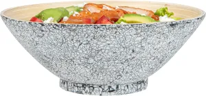 Restaurantware - Bambuddha 29 Ounce Bamboo Salad Bowl, 1 Heavy-duty Serving Bowl - Sustainable, Reusable, Gray Bamboo Bamboo Tableware, For Serving Salads, Noodles, And Pasta