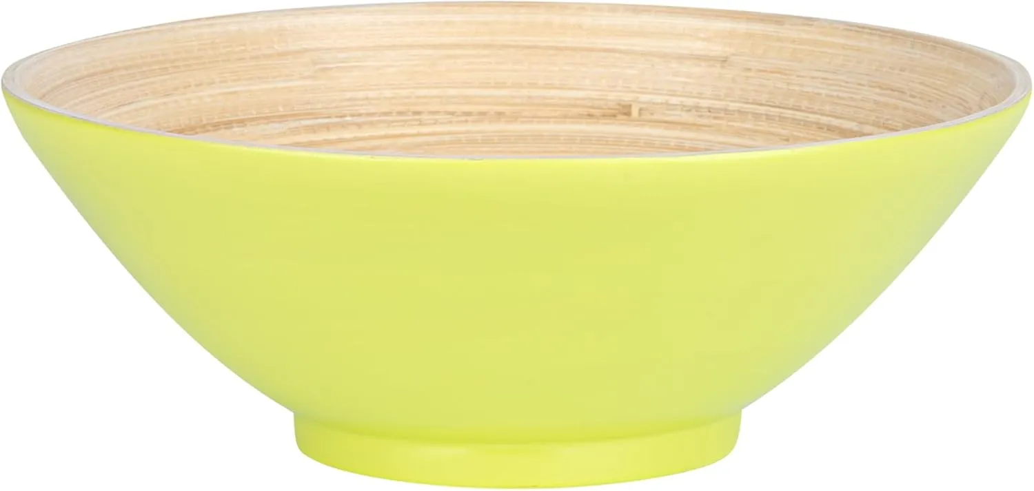 Restaurantware - Bambuddha 29 Ounce Bamboo Salad Bowl, 1 Heavy-duty Serving Bowl - Sustainable, Reusable, Green Bamboo Bamboo Tableware, For Serving Salads, Noodles, And Pasta, RWB0637G