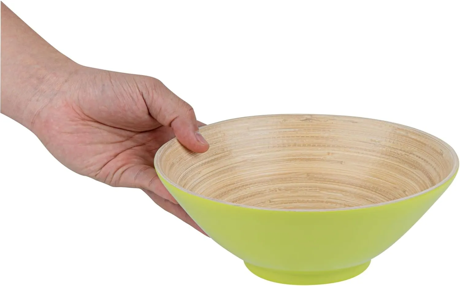 Restaurantware - Bambuddha 29 Ounce Bamboo Salad Bowl, 1 Heavy-duty Serving Bowl - Sustainable, Reusable, Green Bamboo Bamboo Tableware, For Serving Salads, Noodles, And Pasta, RWB0637G