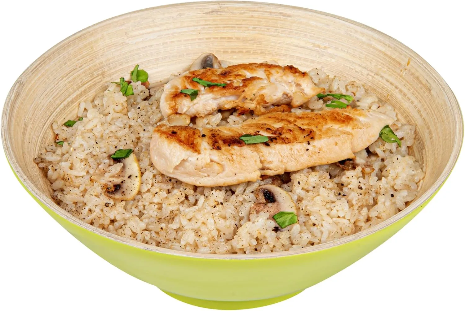 Restaurantware - Bambuddha 29 Ounce Bamboo Salad Bowl, 1 Heavy-duty Serving Bowl - Sustainable, Reusable, Green Bamboo Bamboo Tableware, For Serving Salads, Noodles, And Pasta, RWB0637G