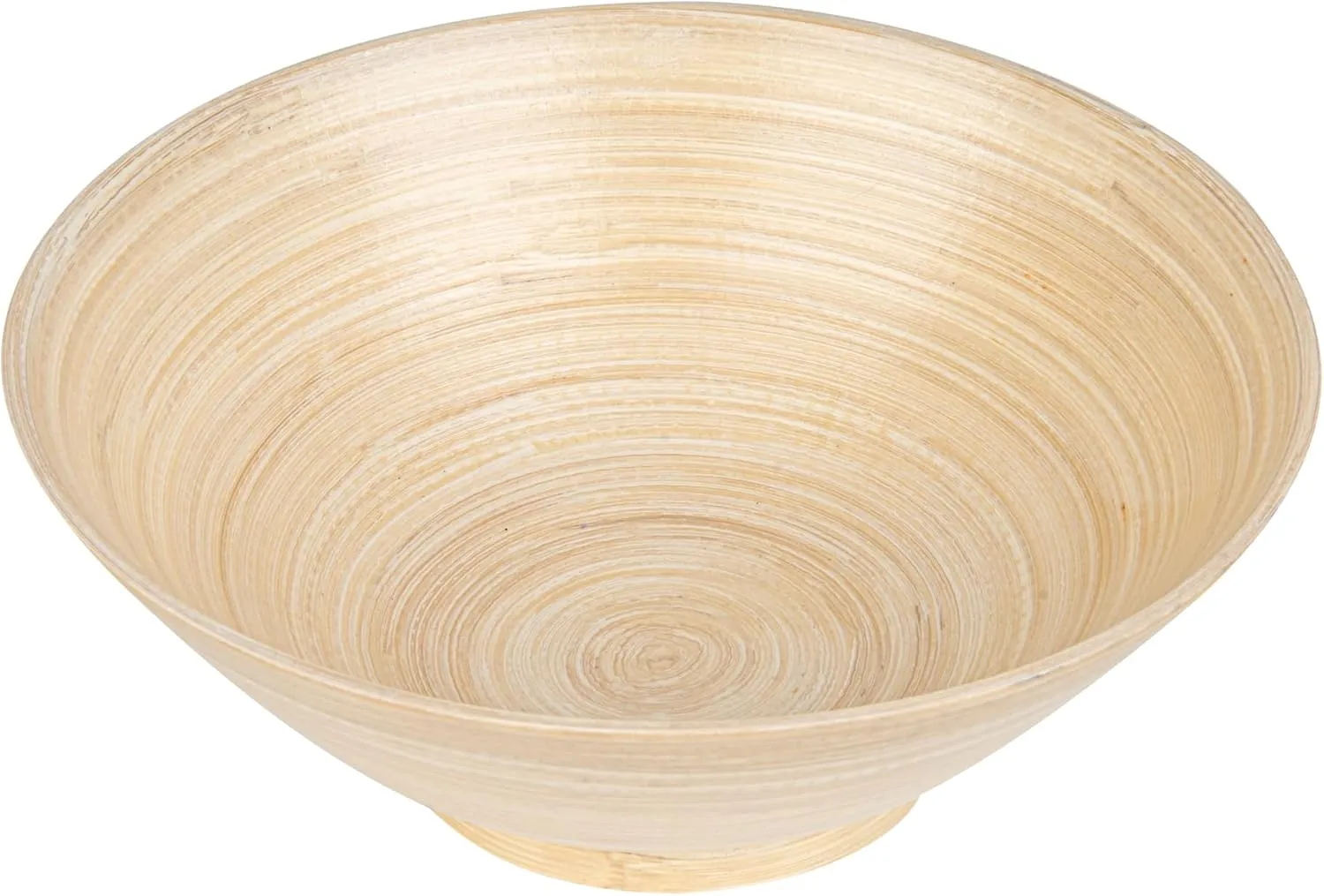 Restaurantware - Bambuddha 29 Ounce Bamboo Salad Bowl, 1 Heavy-Duty Serving Bowl - Sustainable, Reusable Tableware for Salads, Noodles, and Pasta, Natural, RWB0637K