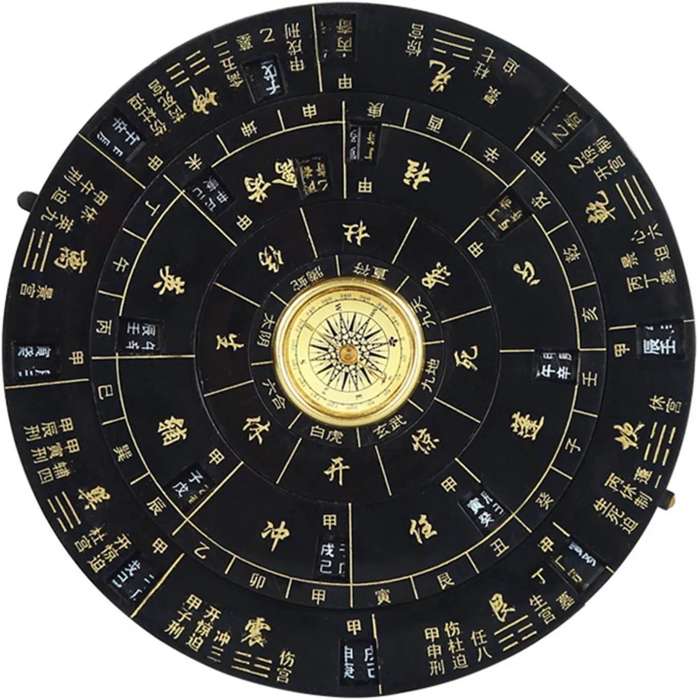 Retro Compass,Feng Shui Compass,Feng Shui Luo Pan Bagua Compass High-Precision Comprehensive Disc Crafts Gossip Compass Compass