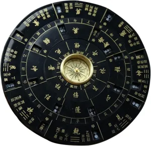 Retro Compass,Feng Shui Compass,Luo Pan Tool Chinese Ancient Chinese Compass, Compass Live Disk I Ching Reveals Multi-Purpose Turntable Carry Feng Shui Ornaments with You Ancient Chinese Compass