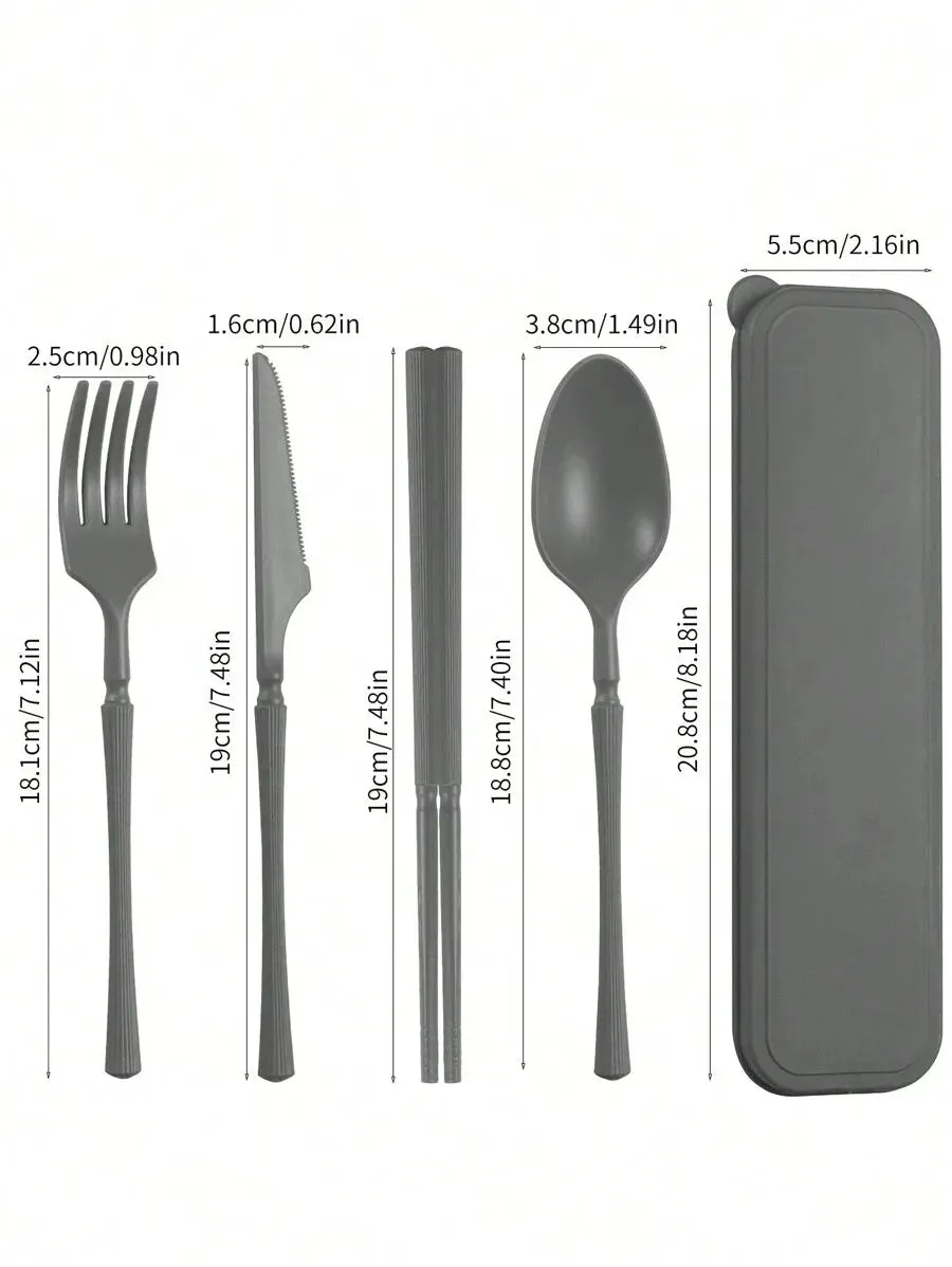 Reusable Plastic Tableware Set For Picnics Camping And Students