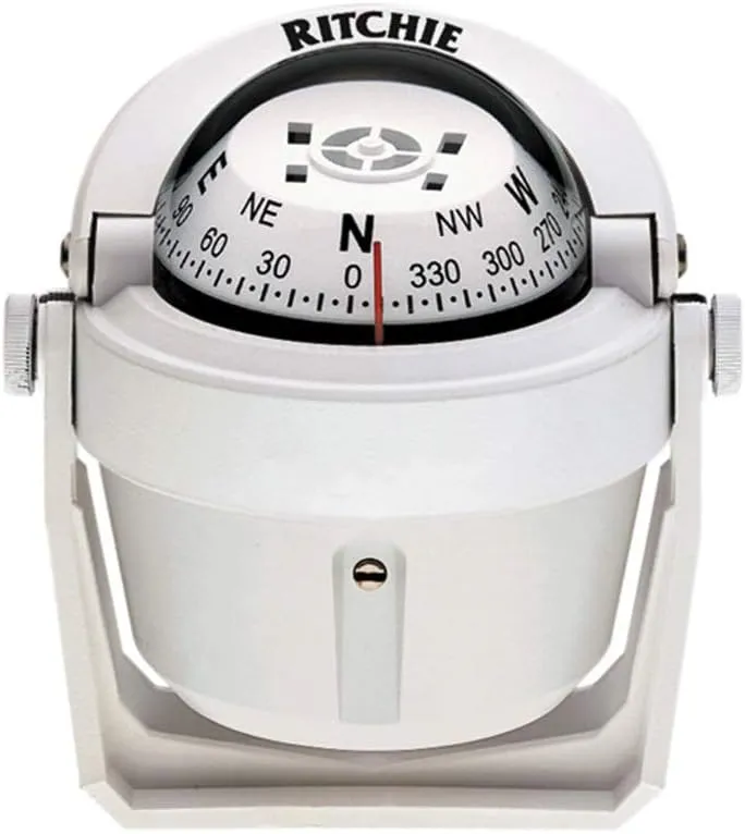 Ritchie B-51W Explorer Compass, White