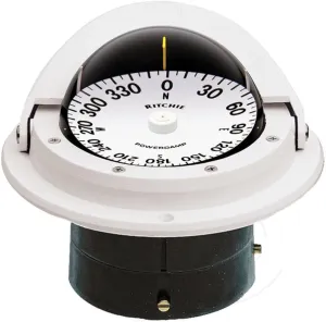 Ritchie F-82W Voyager Compass - Flush Mount - White