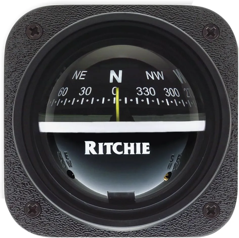 RITCHIE V-537 Explorer Compass - Bulkhead Mount - Black Dial/V-537 /
