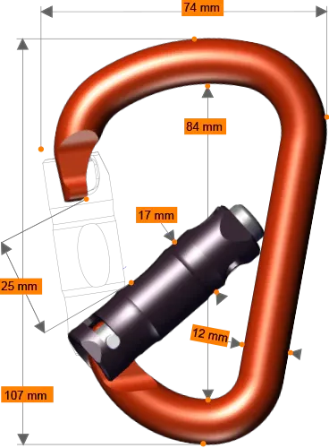 Rock Exotica - Pirate Auto-Lock Carabiner