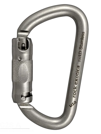 Rock Exotica Rock D Stainless Carabiner