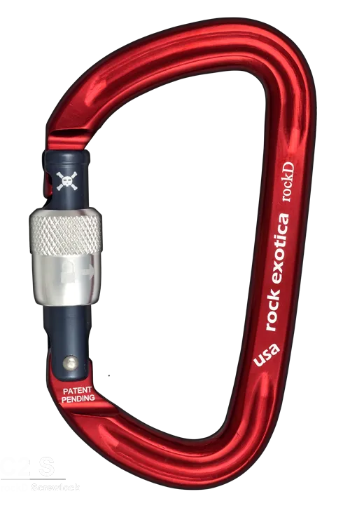 Rock Exotica rockD  Screw-Lock   Carabiner - 29Kn