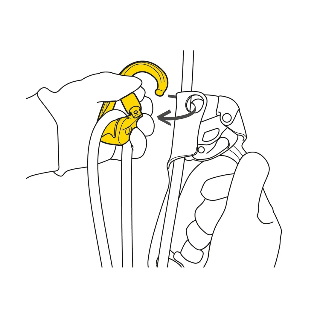 Rollclip Z Pulley-Carabiner Screw Lock