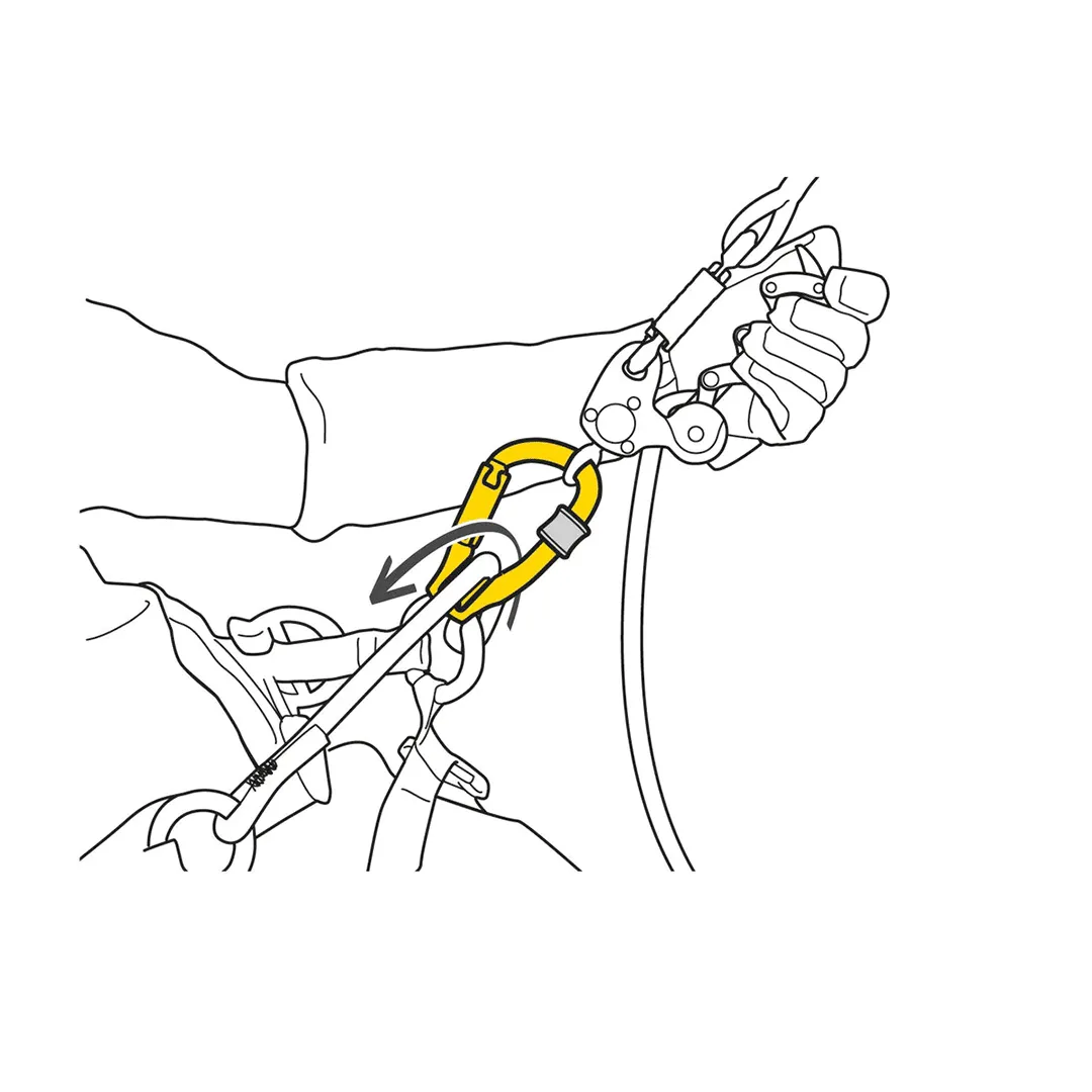 Rollclip Z Pulley-Carabiner Screw Lock