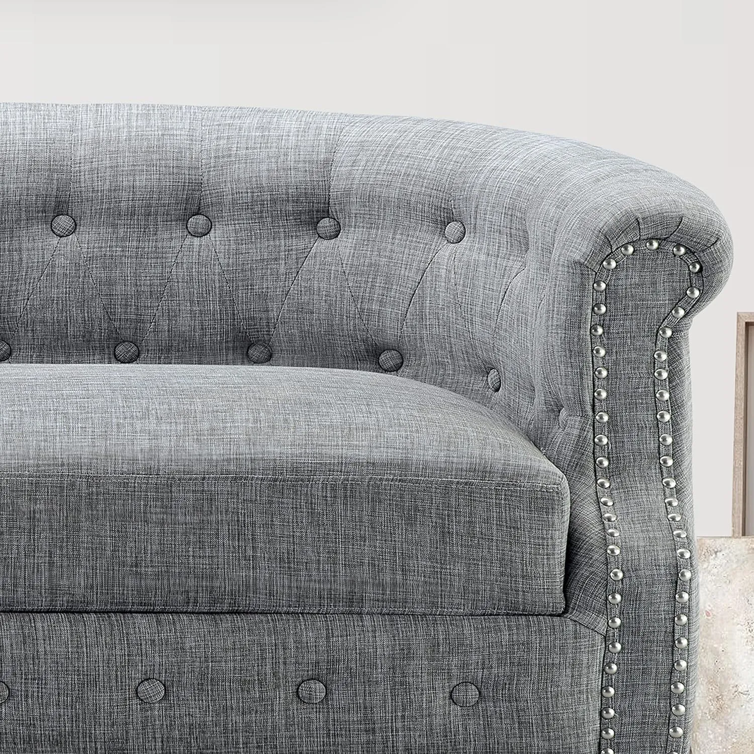 Rosevera Loveseat Sofa for Living Room - Long Couch in a Box - Love Seat Furniture - Small Area Couches
