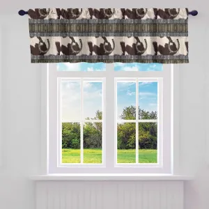 Rustic Western Kitchen Curtains Valances 52"x12" Vintage Cowboy Valance Curtains for Cowhide Horseshoes Curtain Valances Windows Horseshoes Vintage Thermal Insulated Short Rod Pocket Valance Curtain