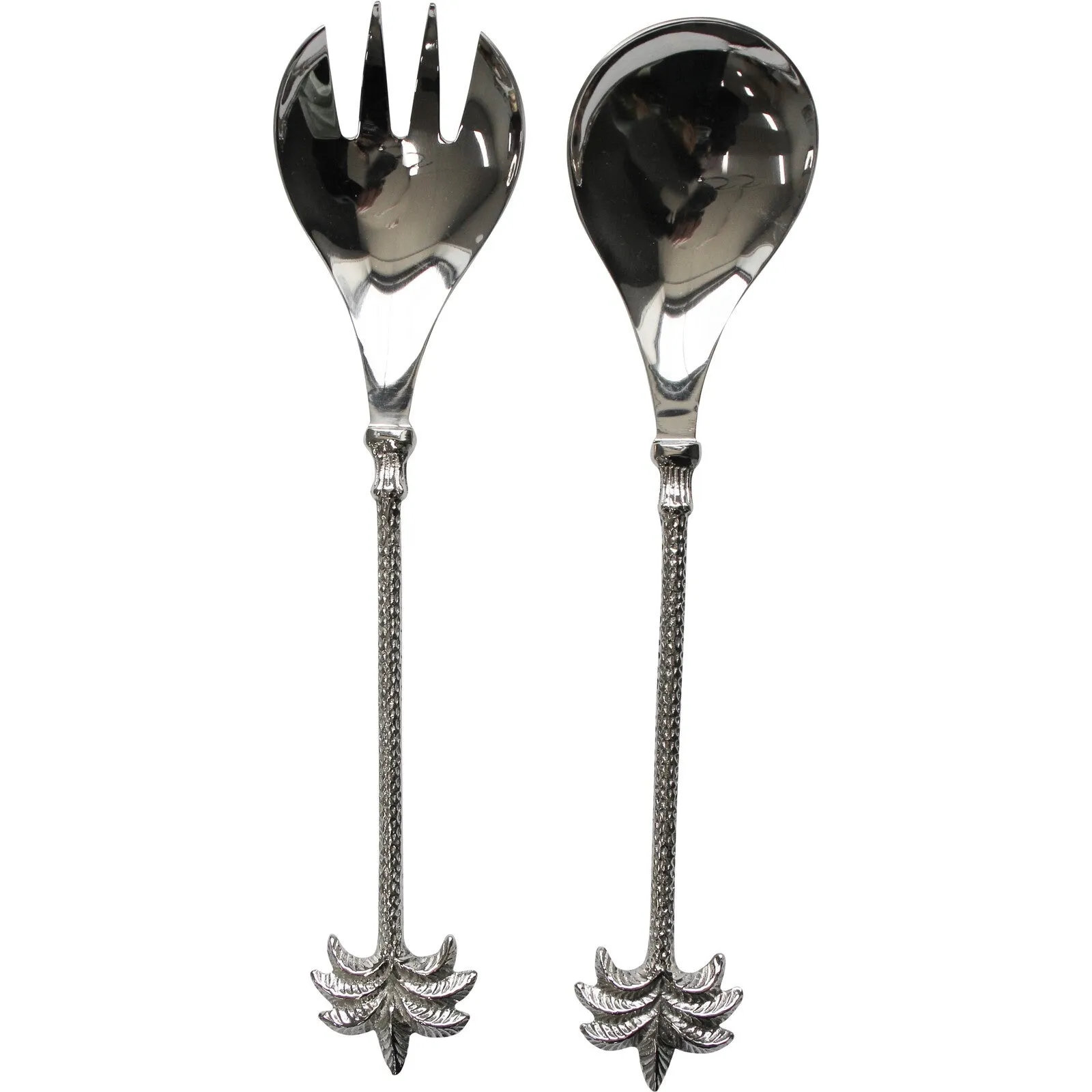 Salad Server - Palm (Silver)