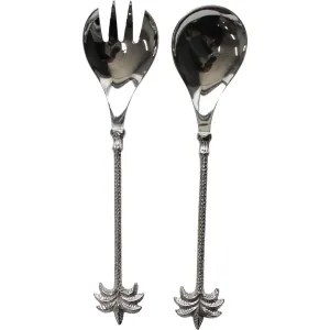 Salad Server - Palm (Silver)
