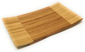 Sashimi Sushi Bamboo Curve Serving Geta Plate - Japanese Style Tableware Bamboo Sushi Board Cutting Tray (L10.6 X W6.7)