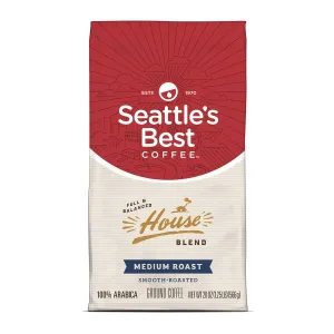 Seattle's Best Coffee House Blend Medium Roast Ground Coffee, 20-Ounce Bag