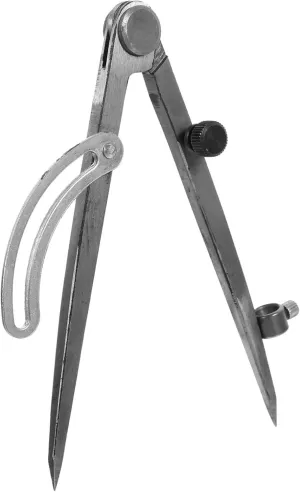 SECFOU 150mm Wing Divider Carpenter Compass Metal Scribe Tool High Precision Compass