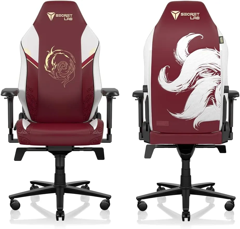 Secretlab Titan Evo Ahri Gaming Chair - Reclining - Ergonomic & Comfortable Computer Chair with 4D Armrests - Magnetic Head Pillow & Lumbar Support - Small - Black/White - Leatherette