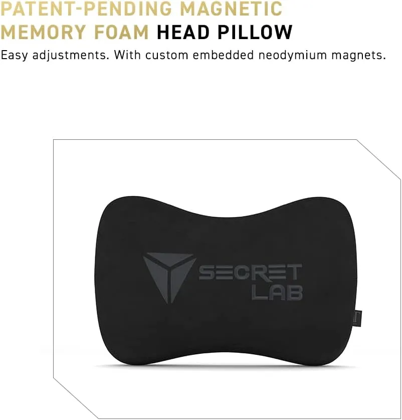 Secretlab Titan Evo Black Gaming Chair - Reclining - Ergonomic & Comfortable Computer Chair with 4D Armrests - Magnetic Head Pillow & 4-Way Lumbar Support - Small - Black - Leatherette