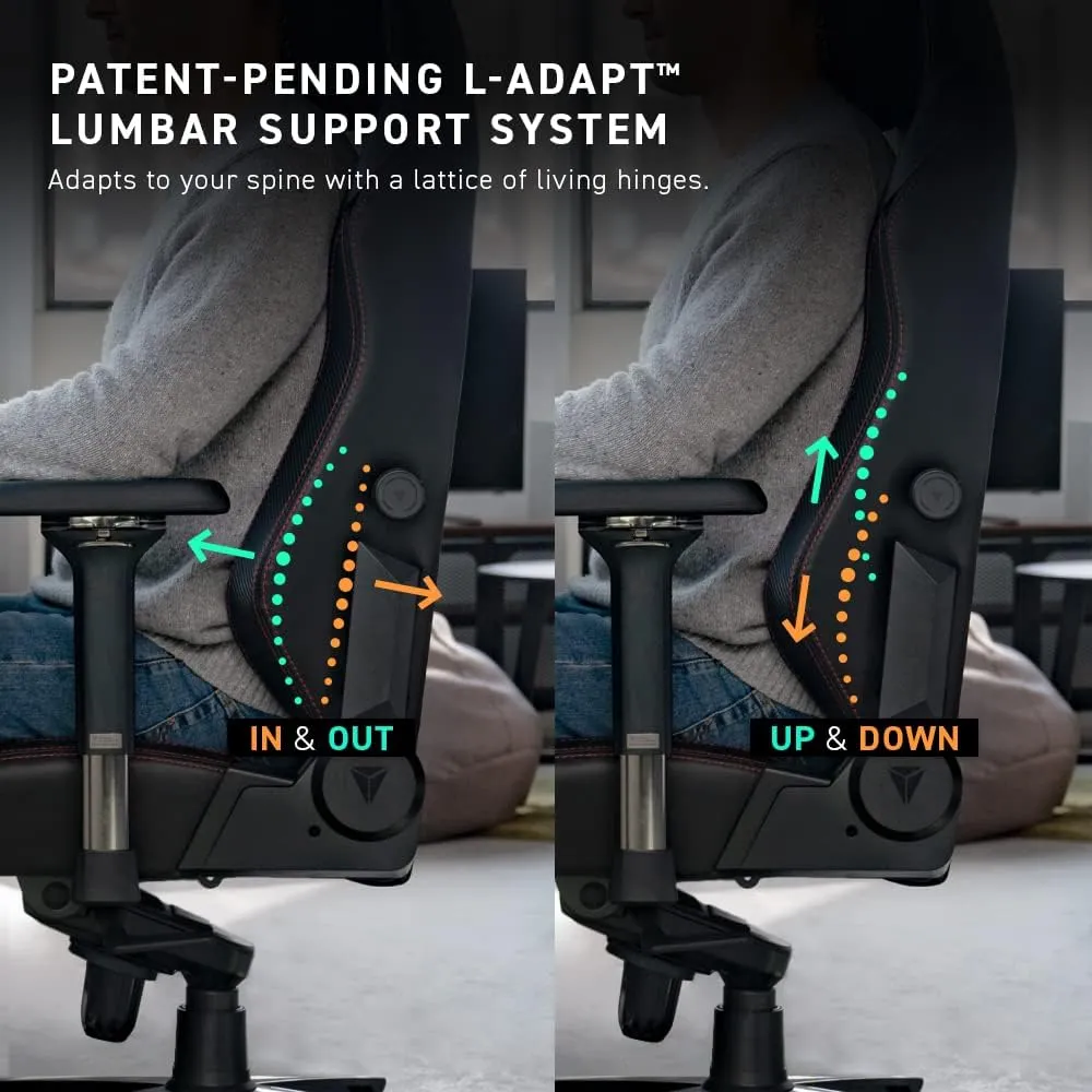 Secretlab Titan Evo Black Gaming Chair - Reclining - Ergonomic & Comfortable Computer Chair with 4D Armrests - Magnetic Head Pillow & 4-Way Lumbar Support - Small - Black - Leatherette