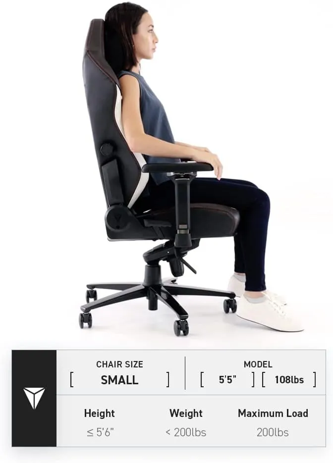 Secretlab Titan Evo Black Gaming Chair - Reclining - Ergonomic & Comfortable Computer Chair with 4D Armrests - Magnetic Head Pillow & 4-Way Lumbar Support - Small - Black - Leatherette