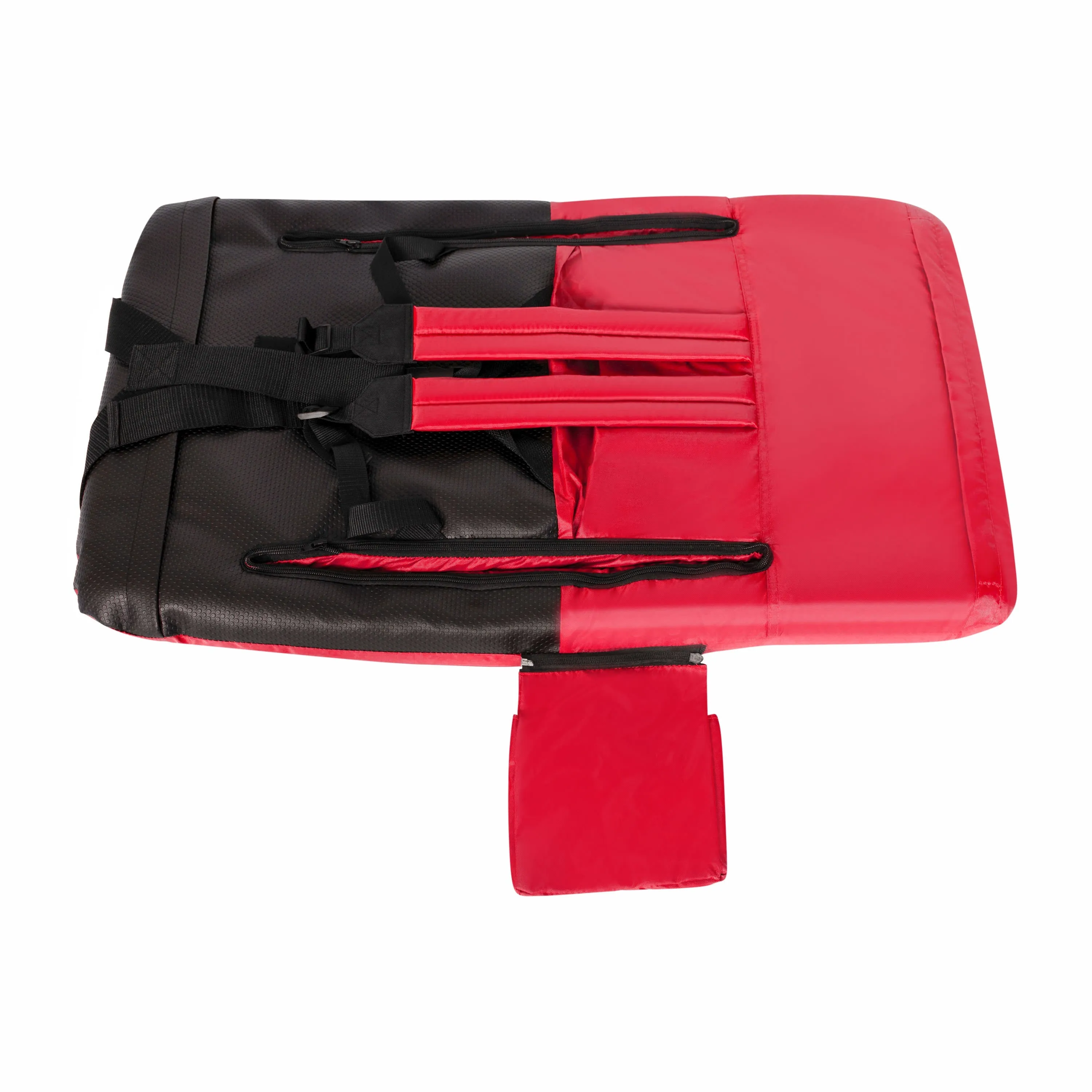 Set of 2 Portable Lightweight Reclining Stadium Chairs with Armrests, Padded Back & Seat - Storage Pockets & Backpack Straps