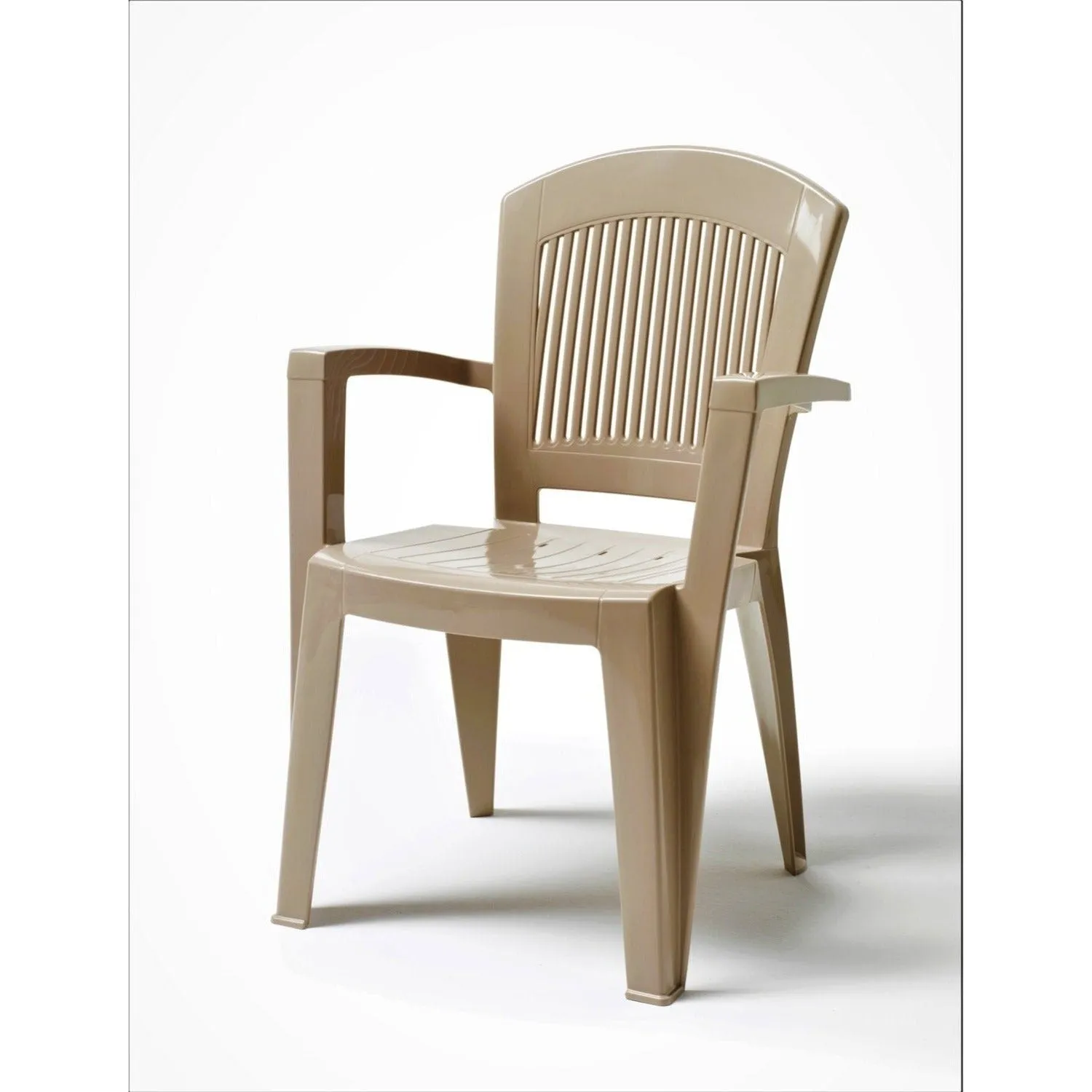 Set of 2 Super Elegant High Back Resin Armchairs