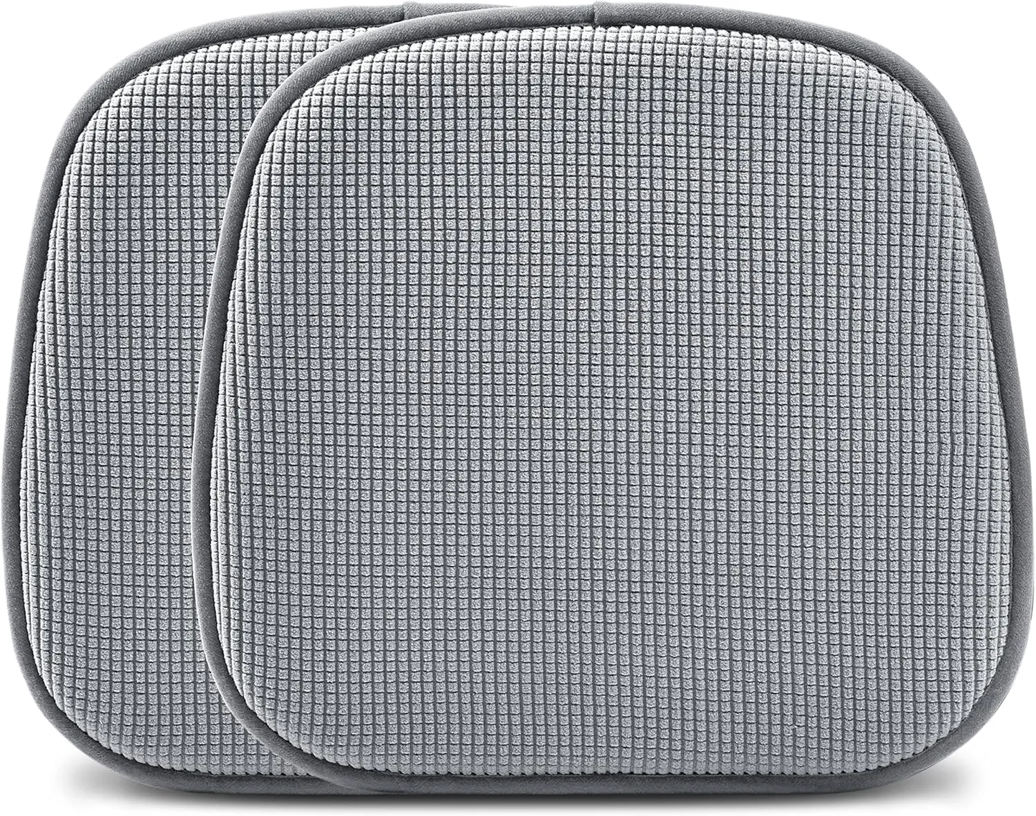 Shinnwa Kitchen Seat Cushions Set of 2, Non Slip Dining Chair Cushions, U-Shaped Indoor Chair Pads, 2 Pack, 15 x 16 Inches, Grey
