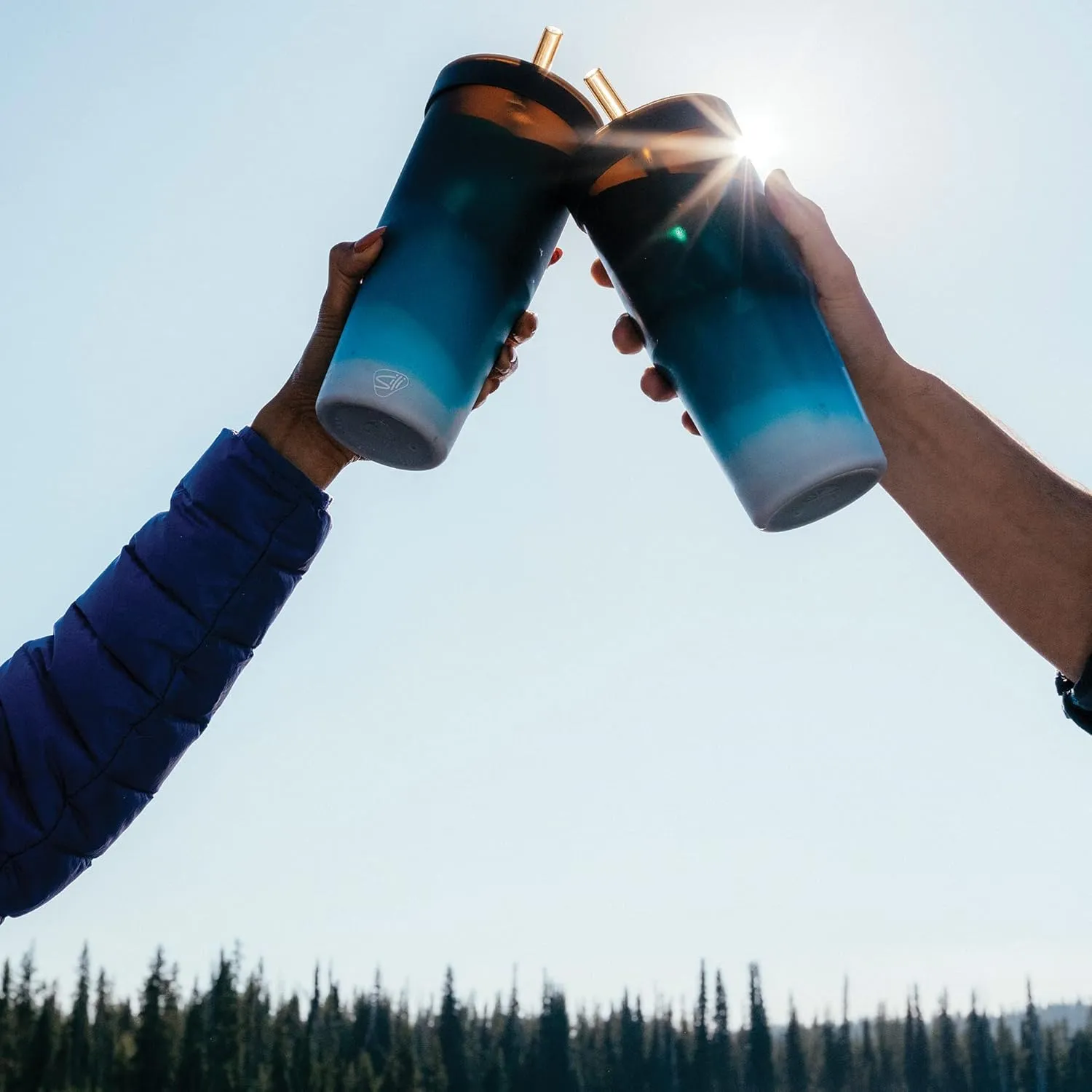 Silipint: Silicone 32oz Tumbler: Moon Beam - Reusable Unbreakable Cup, Flexible, Hot/Cold, Airtight Lid, Travel Safe, Sustainable