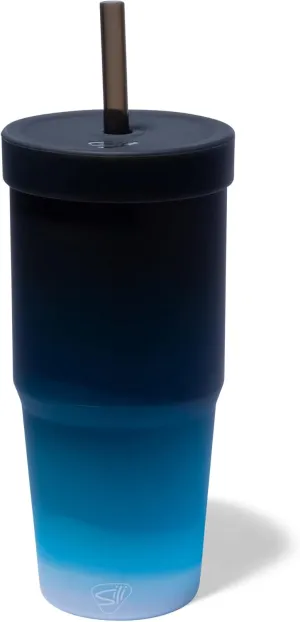 Silipint: Silicone 32oz Tumbler: Moon Beam - Reusable Unbreakable Cup, Flexible, Hot/Cold, Airtight Lid, Travel Safe, Sustainable