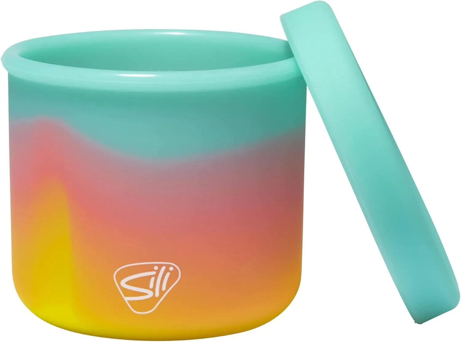 Silipint: Silicone Lidded Bowls: Set of 3: Aurora - 10, 20 & 30oz - Flexible, Unbreakable, Sustainable, Storage, Seasonal Color