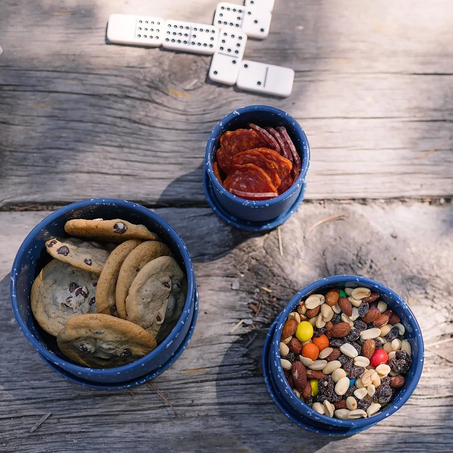 Silipint: Silicone Lidded Bowls: Set of 3: Aurora - 10, 20 & 30oz - Flexible, Unbreakable, Sustainable, Storage, Seasonal Color