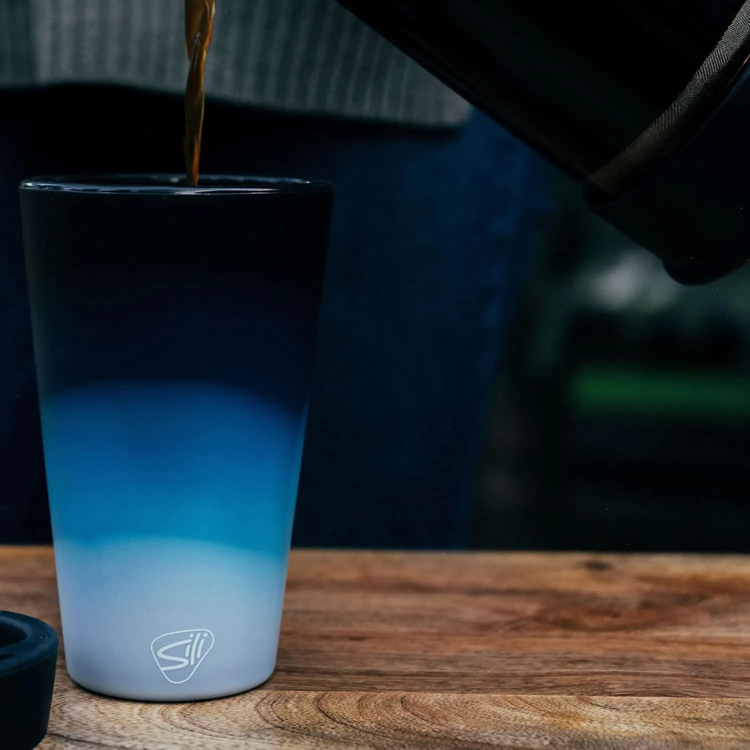 Silipint: Silicone Pint Glasses: 2 Pack Moon Beam - 16oz Unbreakable Cups, Flexible, Sustainable, Hot/Cold, Non-Slip Easy Grip